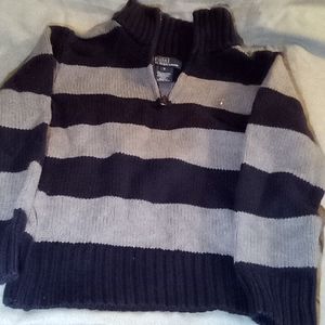 Boys Polo by Ralph Lauren Striped Sweater Size 5 Navy&Grey